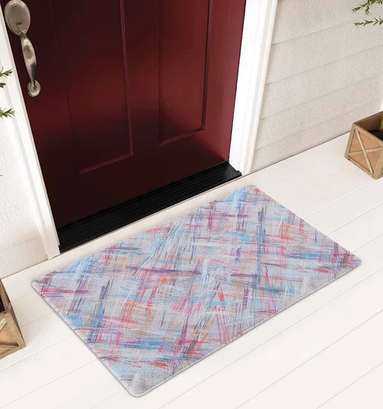 Bruce PVC Outdoor Mat Sky Blue