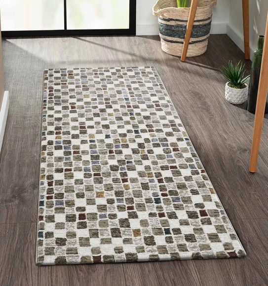 Platinum Classical Machine Made Runner Cream and Taupe