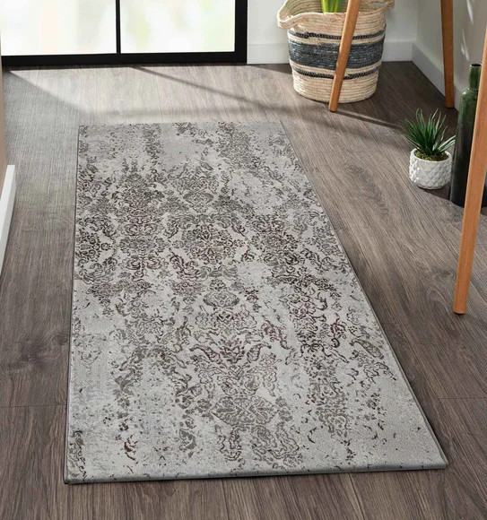Platinum Classical Machine Made Runner Grey
