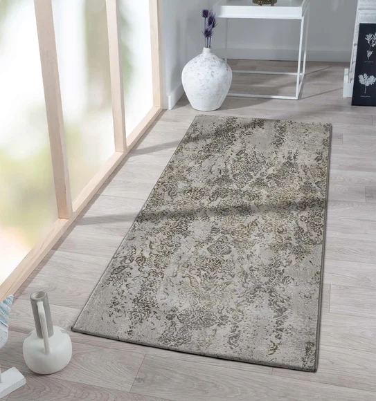 Platinum Classical Machine Made Runner Grey