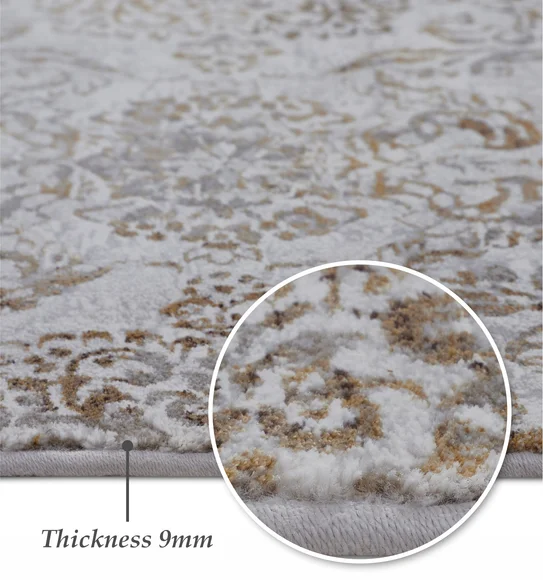 Platinum Classical Machine Made Carpet Grey