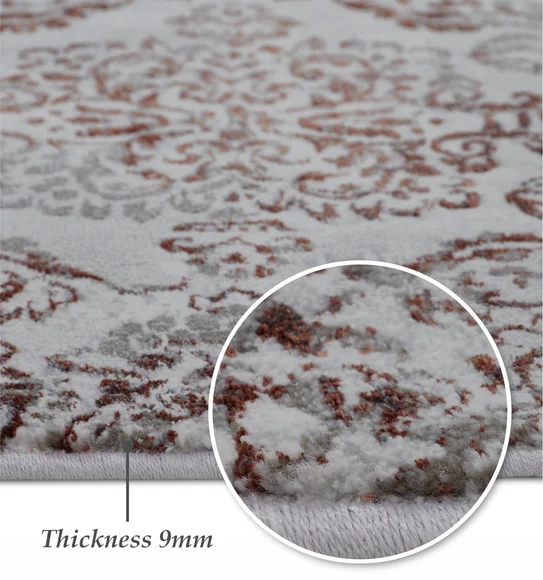 Platinum Classical Machine Made Carpet Grey