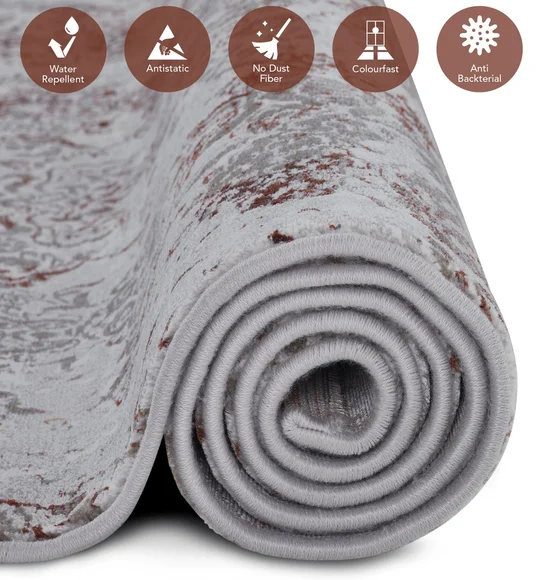 Platinum Classical Machine Made Carpet Grey