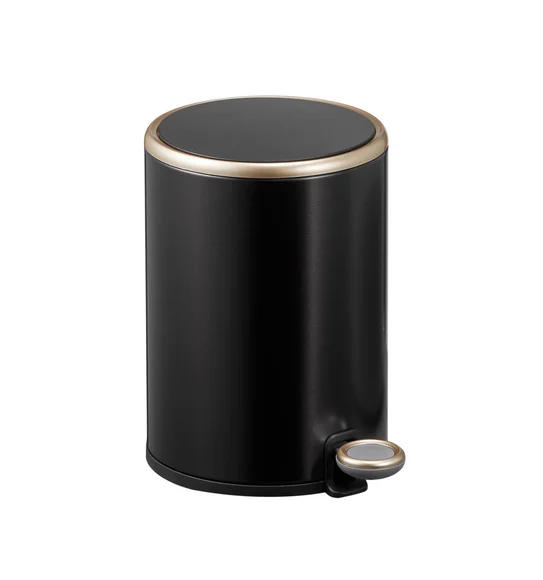 EKO 9330 Cosmo Soft Close Fingerprint Resistant Step Bin Black