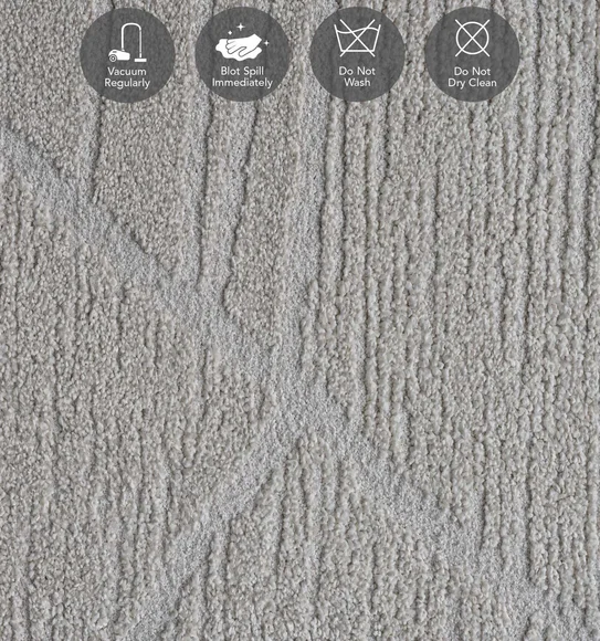 Trentino Abstract Machine Made Runner Cream