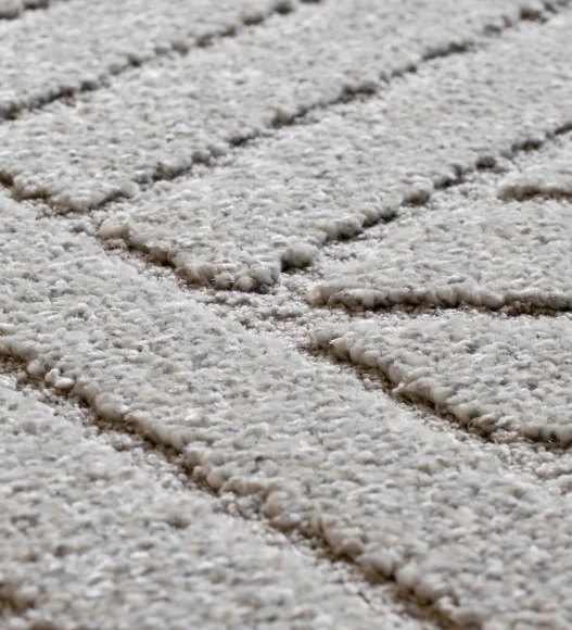 Trentino Abstract Machine Made Runner Grey