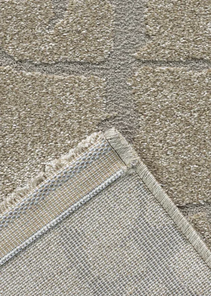 Trentino Abstract Machine Made Carpet Beige