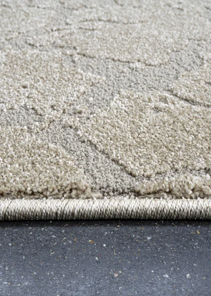 Trentino Abstract Machine Made Carpet Beige
