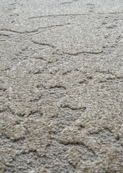Trentino Abstract Machine Made Carpet Beige