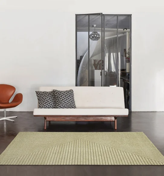 Trentino Abstract Machine Made Carpet Beige