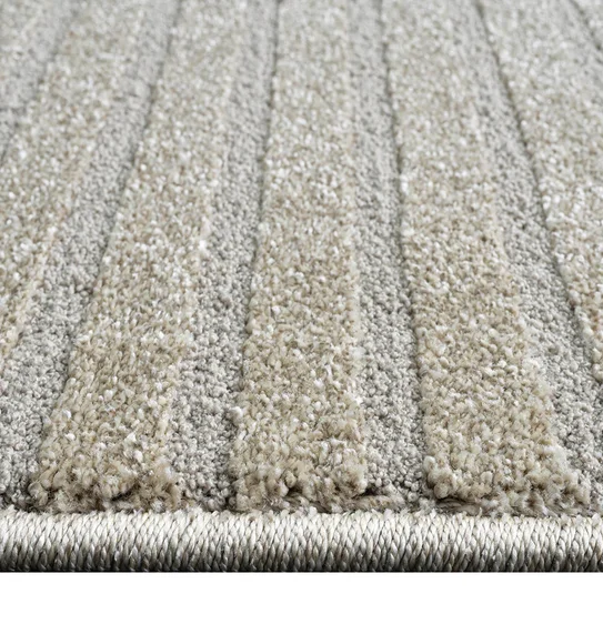 Trentino Abstract Machine Made Carpet Beige