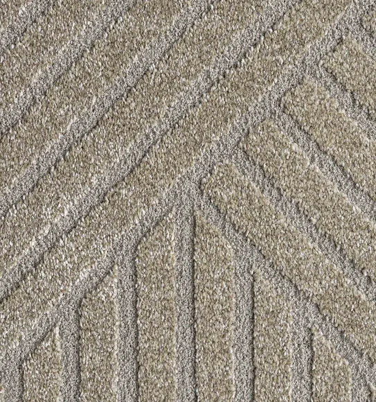 Trentino Abstract Machine Made Carpet Beige