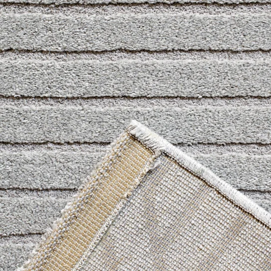 Trentino Abstract Machine Made Carpet Grey