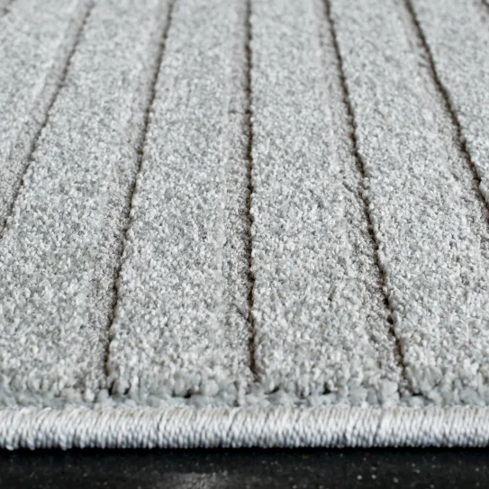 Trentino Abstract Machine Made Carpet Grey