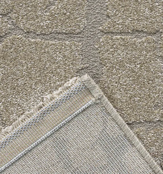 Trentino Abstract Machine Made Carpet Beige