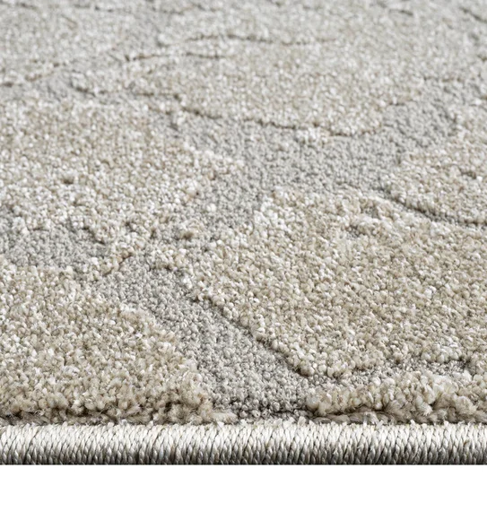 Trentino Abstract Machine Made Carpet Beige