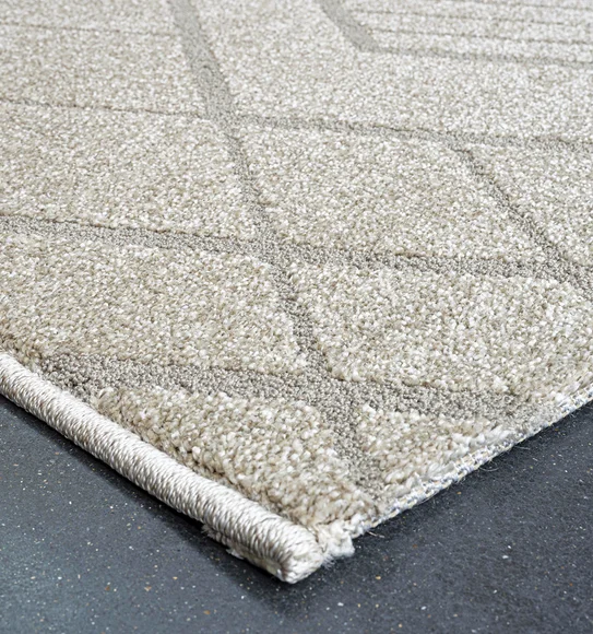 Trentino Abstract Machine Made Carpet Beige