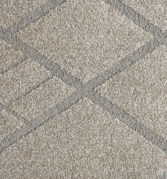 Trentino Abstract Machine Made Carpet Beige