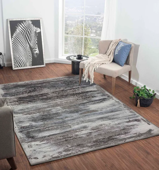 Craft Abstract Carpet Blue and Grey