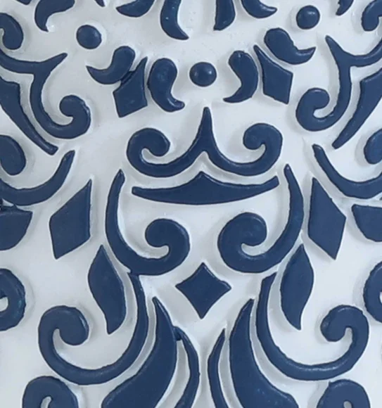 Alvina Polyresin Bath Set White