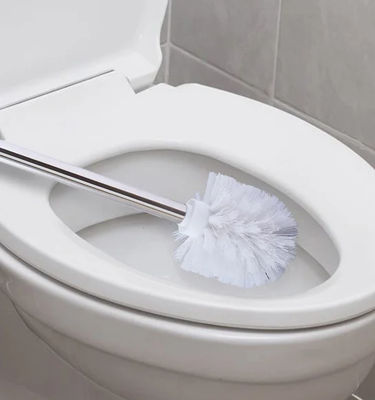 Alvina Polyresin Toiletbrush Holder Black Grey