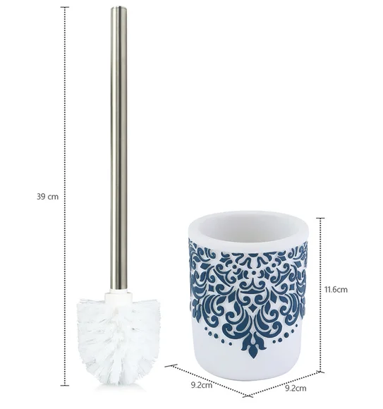 Alvina Polyresin Toiletbrush Holder White