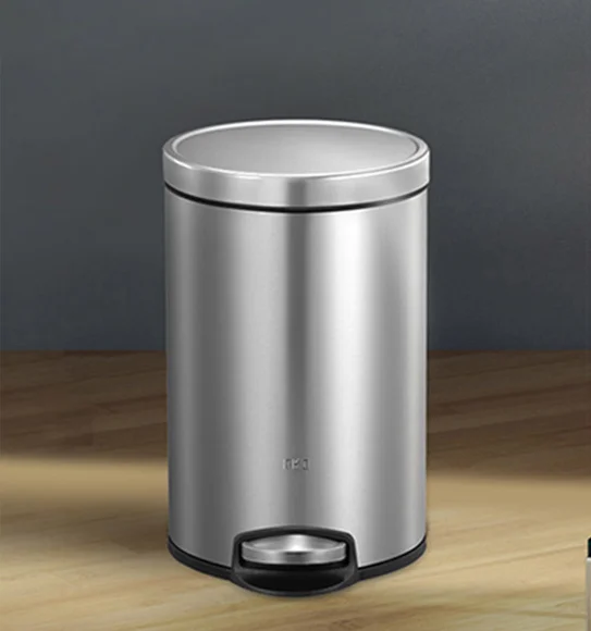 EKO 9115 Artistic Soft Close Fingerprint Resistant Step Bin Metallic