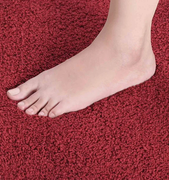Diana Anti skid Super Absorbent Bath Mat Red