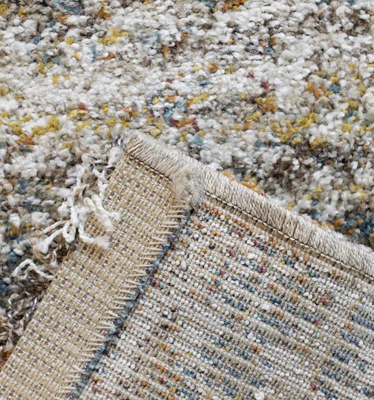 Mehari Polypropylene Shaggy Runner Brown