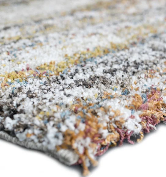 Mehari Polypropylene Shaggy Runner Brown
