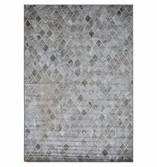 Matrix Geometric Carpet Brown and Cream