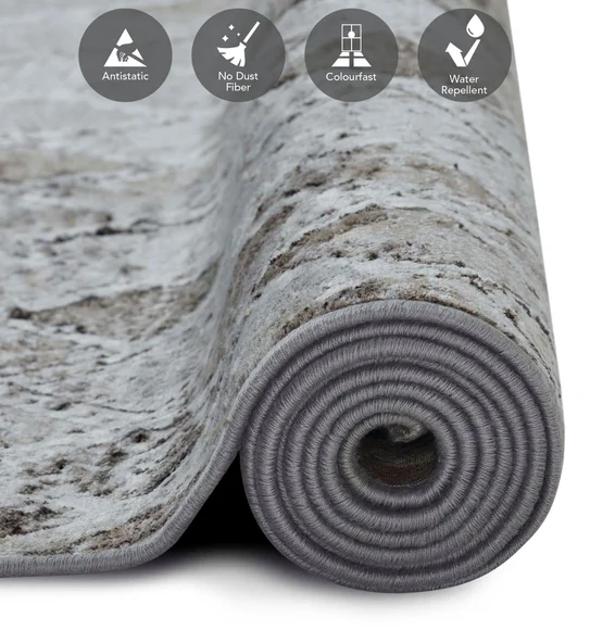 Matrix Geometric Carpet Brown and Cream