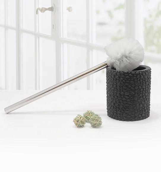 Alvina Polyresin Toiletbrush Holder Black