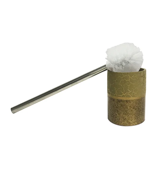 Alvina Polyresin Toiletbrush Holder Beige Brown