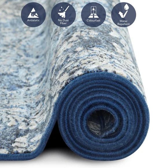Matrix Classical Carpet Blue