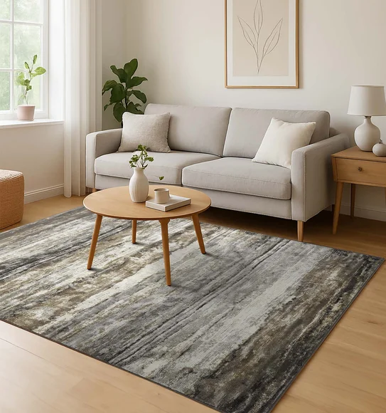 Matrix Abstract Carpet Brown and Cream