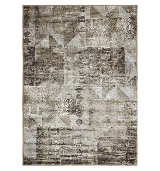 Matrix Abstract Carpet Brown