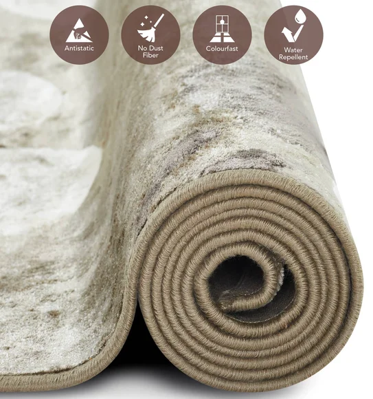 Matrix Floral Carpet Olive and Cream
