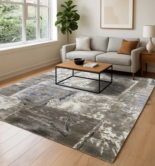 Matrix Abstract Carpet Brown and Cream