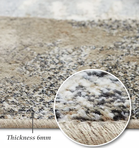 Matrix Abstract Carpet Brown and Cream
