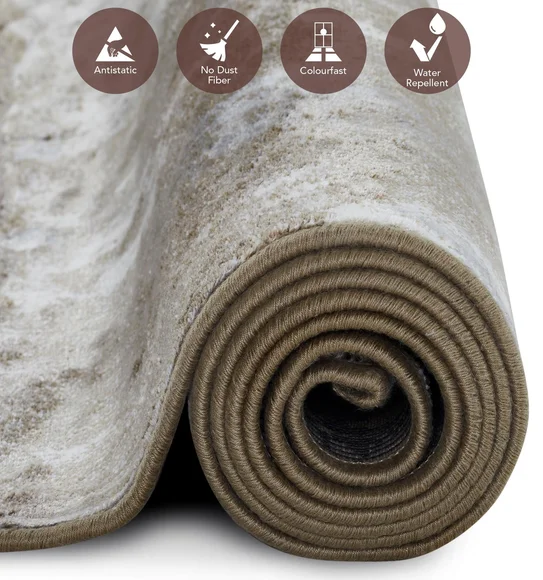 Matrix Abstract Carpet Brown and Cream