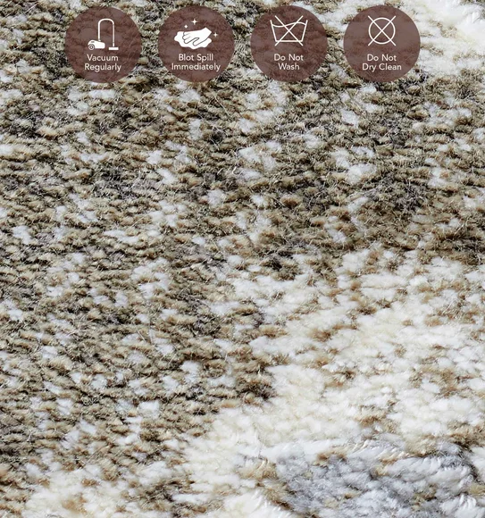 Matrix Abstract Carpet Brown and Cream
