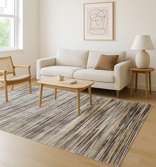 Matrix Abstract Carpet Brown and Cream