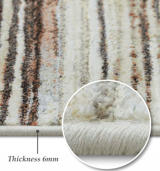 Matrix Abstract Carpet Brown and Cream