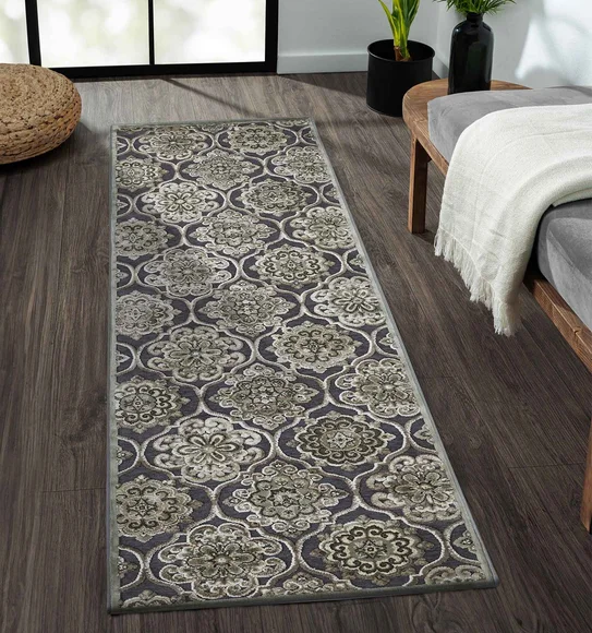 Genova Neo Classical Runner Grey and Cream