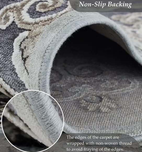Genova Neo Classical Runner Grey and Cream