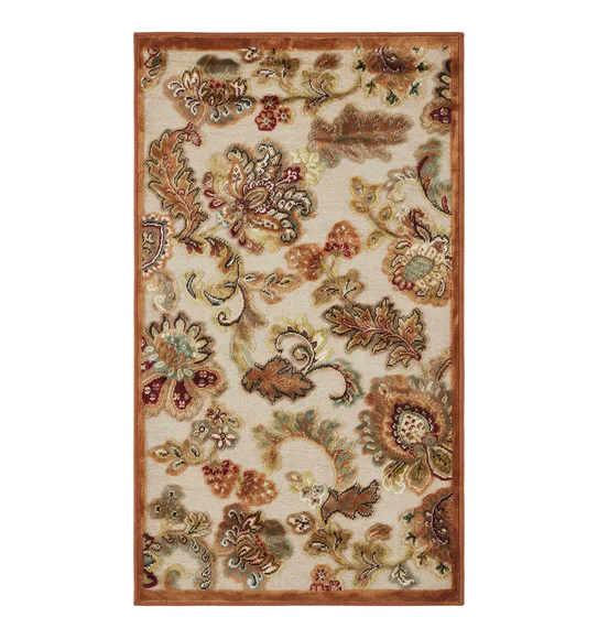 Genova Neo Classical Carpet Cream and Brown
