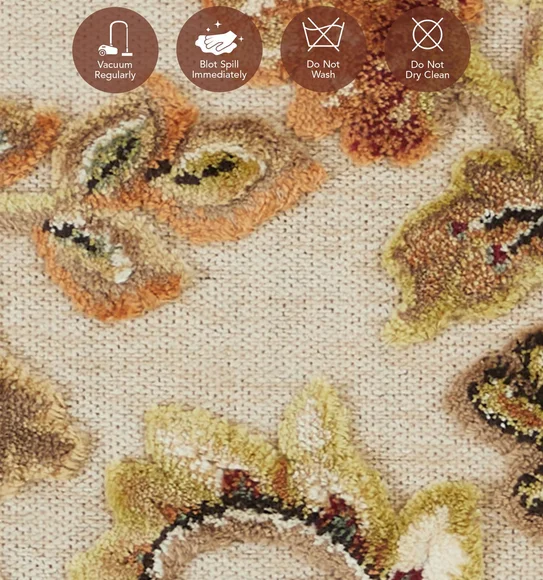 Genova Neo Classical Carpet Cream and Brown