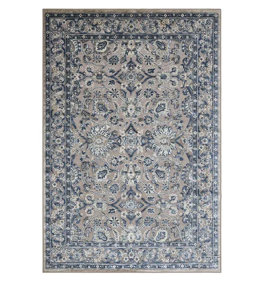 Genova Classical Carpet Blue and Beige