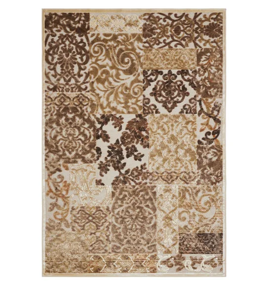 Genova Classical Carpet Brown and Beige